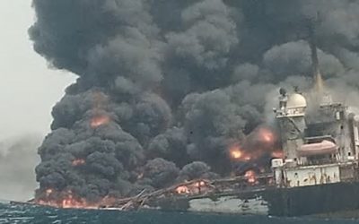 FIRE ERUPTS ON BRITTANIA-U DRILLING PLATFORM OFF DELTA STATE COAST